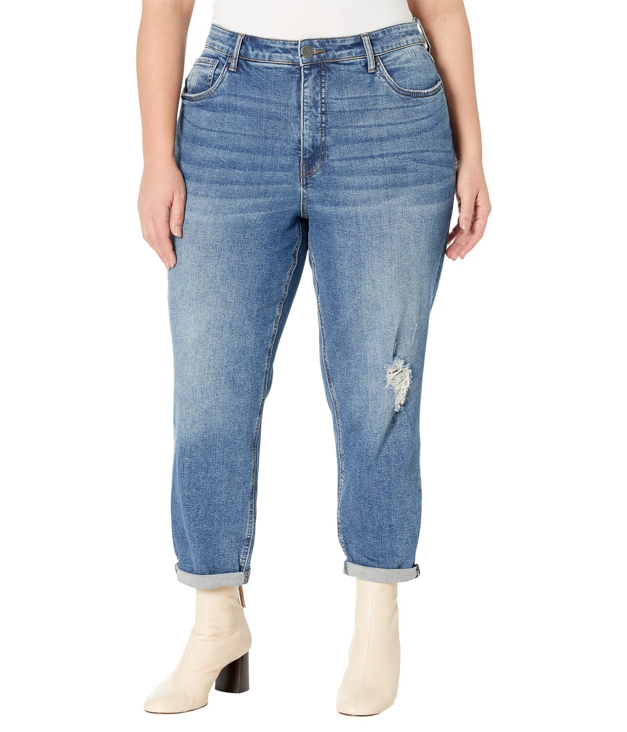 

Джинсы KUT from the Kloth, Plus Size Rachael Mom Jeans in Noticable