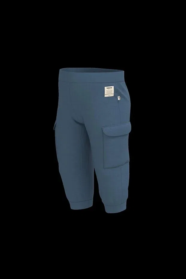 Детские брюки для девочек хлопковые Babycosy, Navy Blue — фото 4