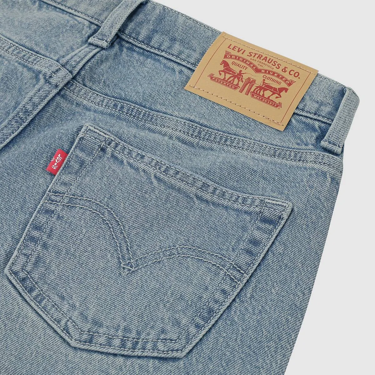 Свободные джинсы-клеш, большие размеры для мальчиков 8-20 Levi's, Bay Area - Light Wash — фото 4