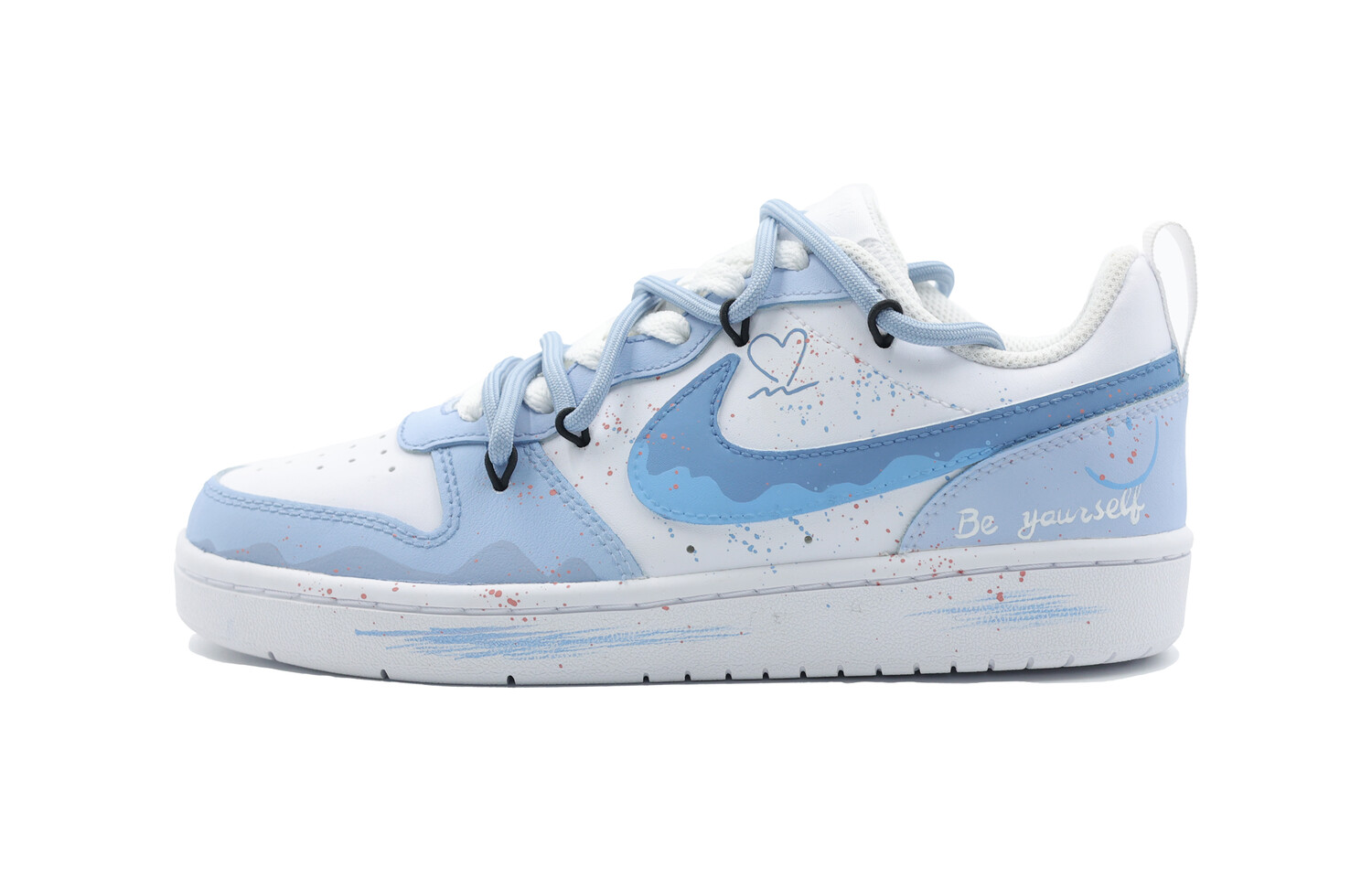 

Кроссовки Nike Court Borough Skateboard Shoes Women's Low-Top Blue, Белый, Кроссовки Nike Court Borough Skateboard Shoes Women's Low-Top Blue