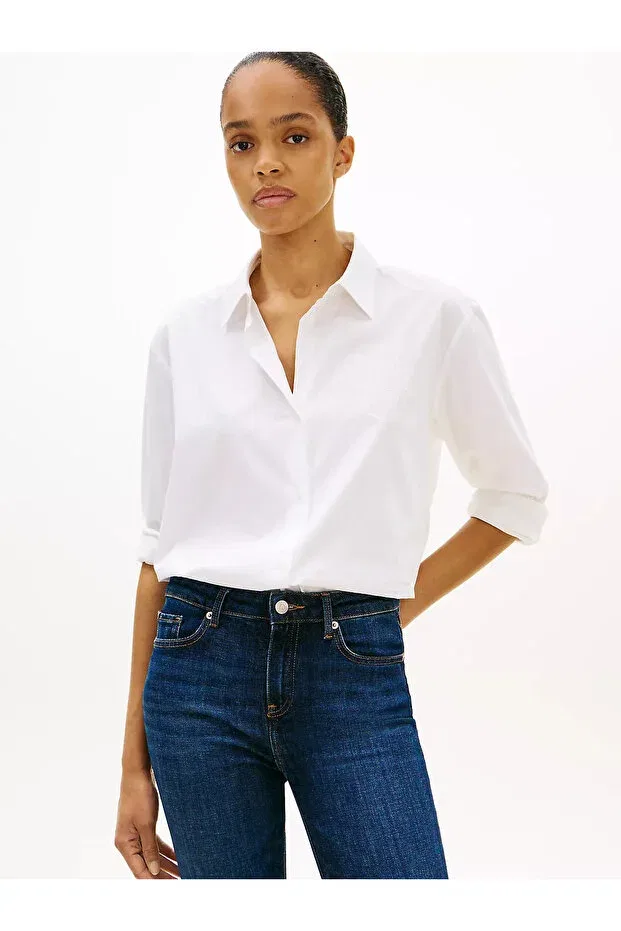 Женская рубашка с принтом Tommy Hilfiger, White