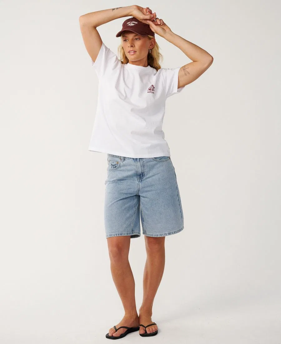 Футболка с принтом Surf Puff Party Pack Rip Curl, White — фото 2