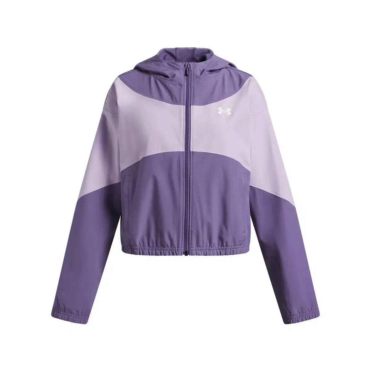 Детская куртка для мальчиков с принтом UA Rival Woven HD Jacket Under Armour, Purple