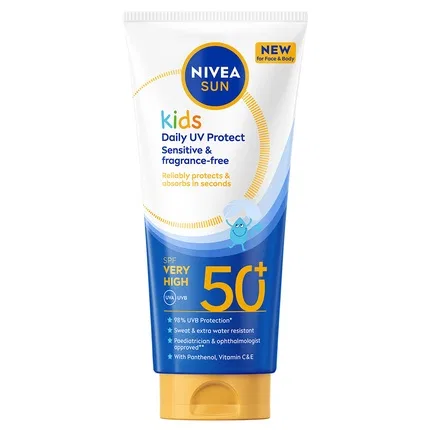 Солнцезащитный крем Nivea Kids Daily UV Protect SPF 50+, 100 мл