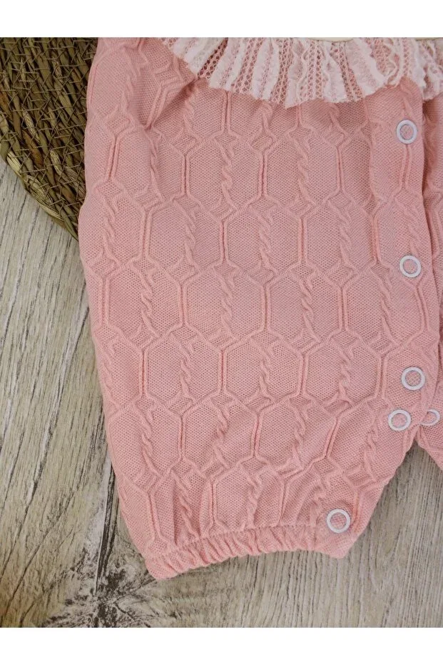 Детский комбинезон для девочек хлопковый Scalloped single jumpsuit baby girl child Generic Brands, Yavruagzı — фото 3