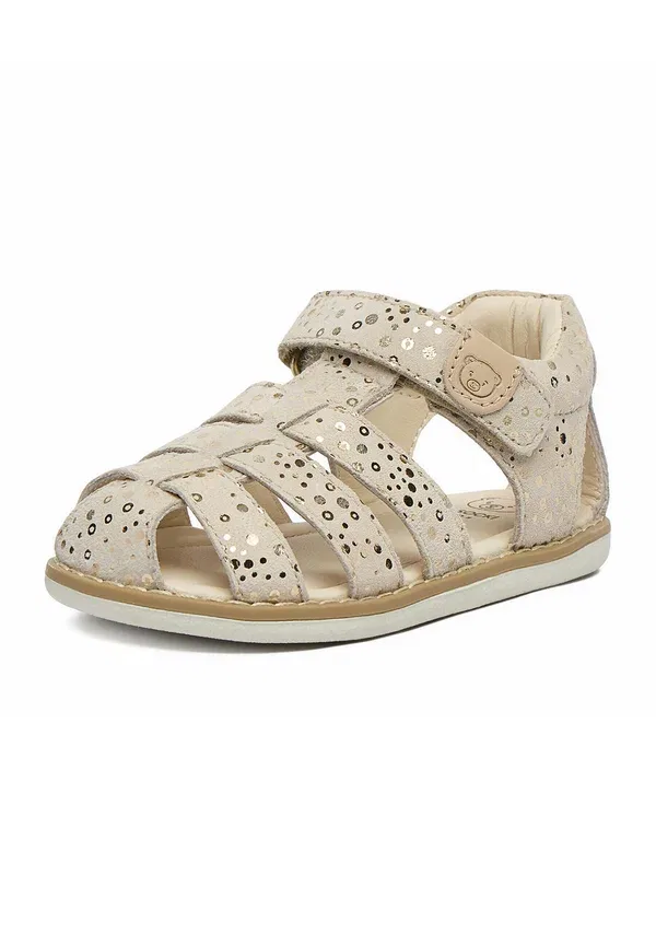Сандалии кожаные Sandals girls gold Lasocki Kids бежевый — фото 3