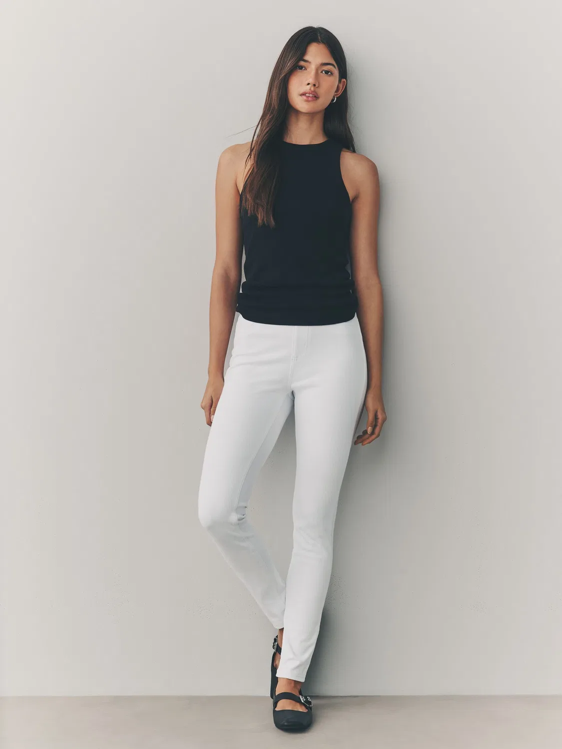 Леггинсы джинсовые из джерси, White Next