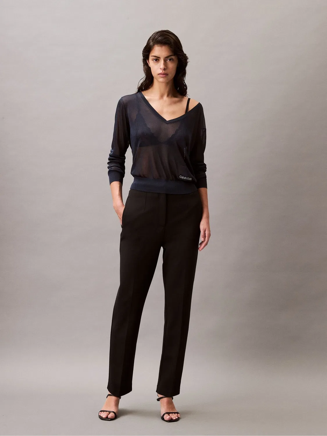 Брюки зауженные Calvin Klein Black
