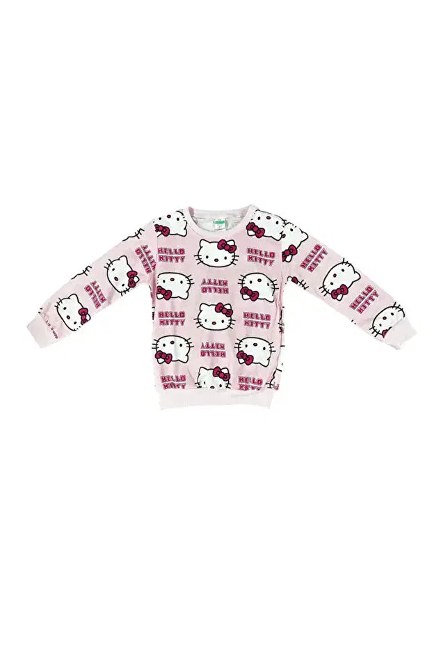 Детский комплект спортивного костюма для девочек хлопковый Pink Hello Kitty Cns Concept, Pink — фото 2