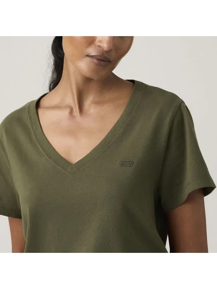 Женская футболка Favorite Levi's, Khaki — фото 4