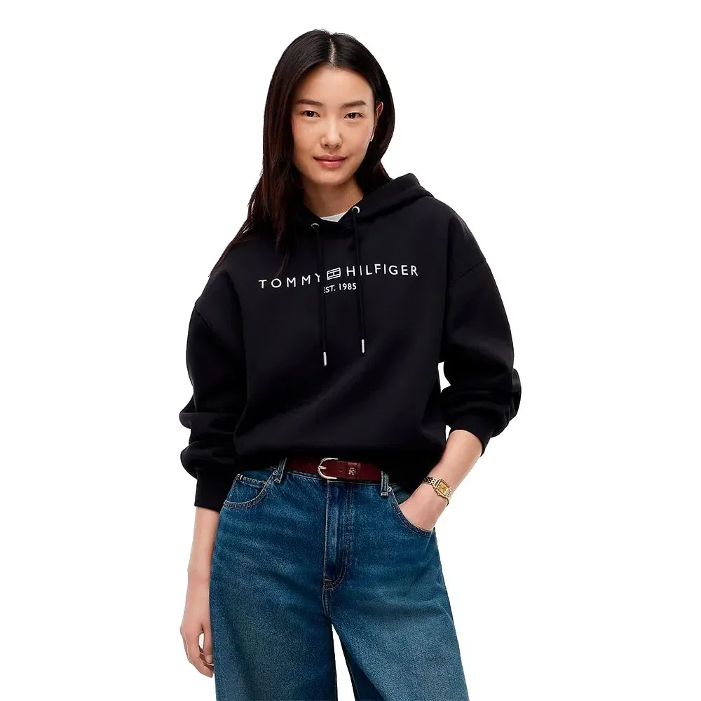 Женский худи с капюшоном Tommy hilfiger, Black