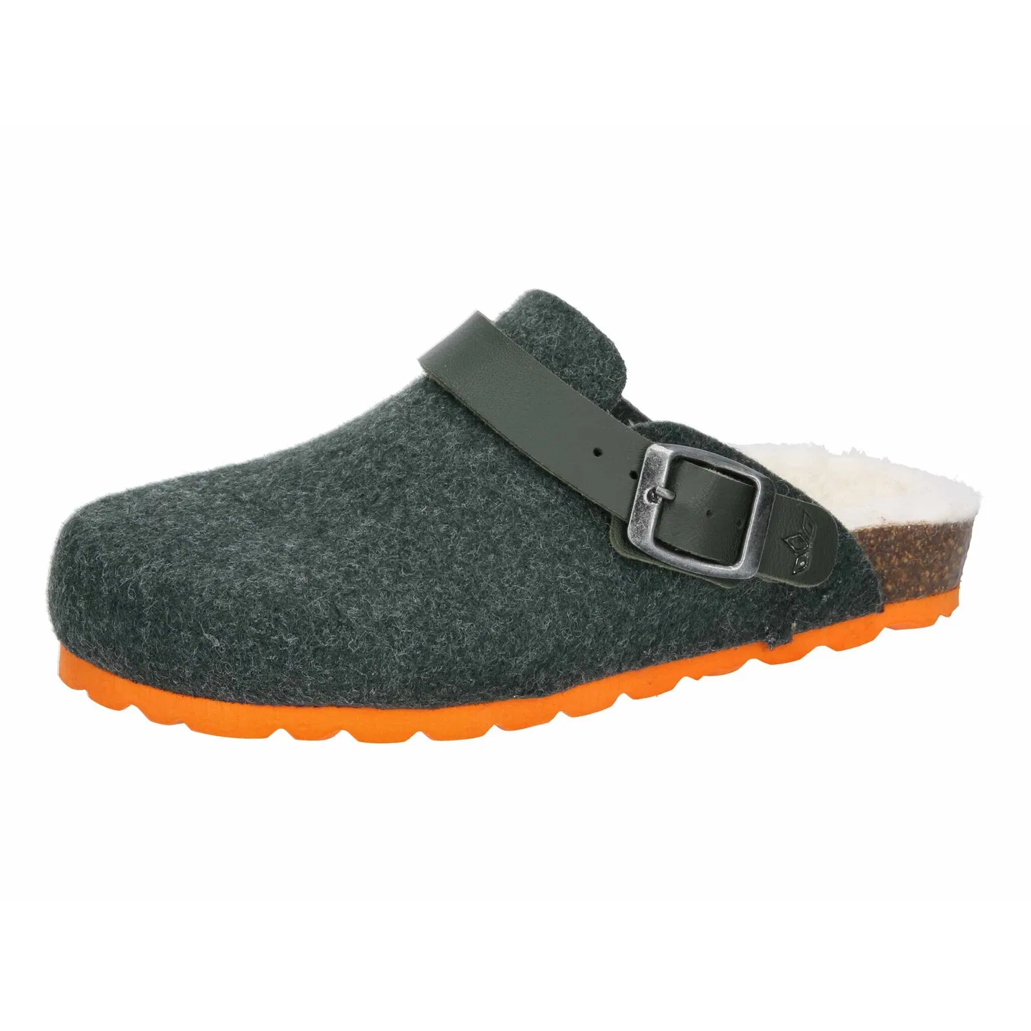 Детские домашние тапочки-клоги с Warmfutter Lico, Green