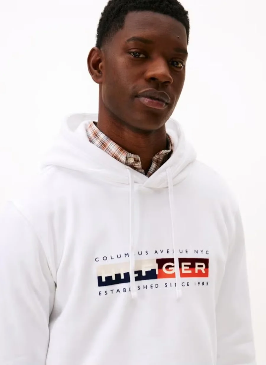 Худи Tommy Hilfiger Colour Block Grap, белый — фото 2
