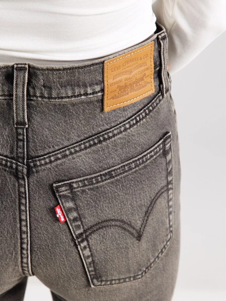 Джинсы LEVI'S Regular Jeans 'Ribcage Full Length Jeans' серого цвета — фото 2