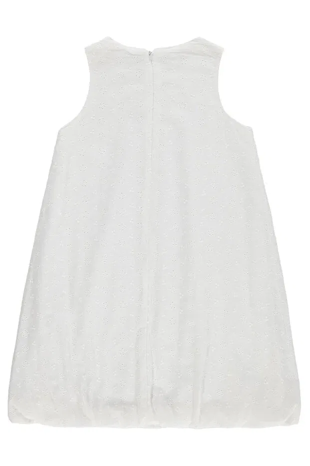Детское платье для девочек с коротким рукавом Civil Girls, Off White — фото 3