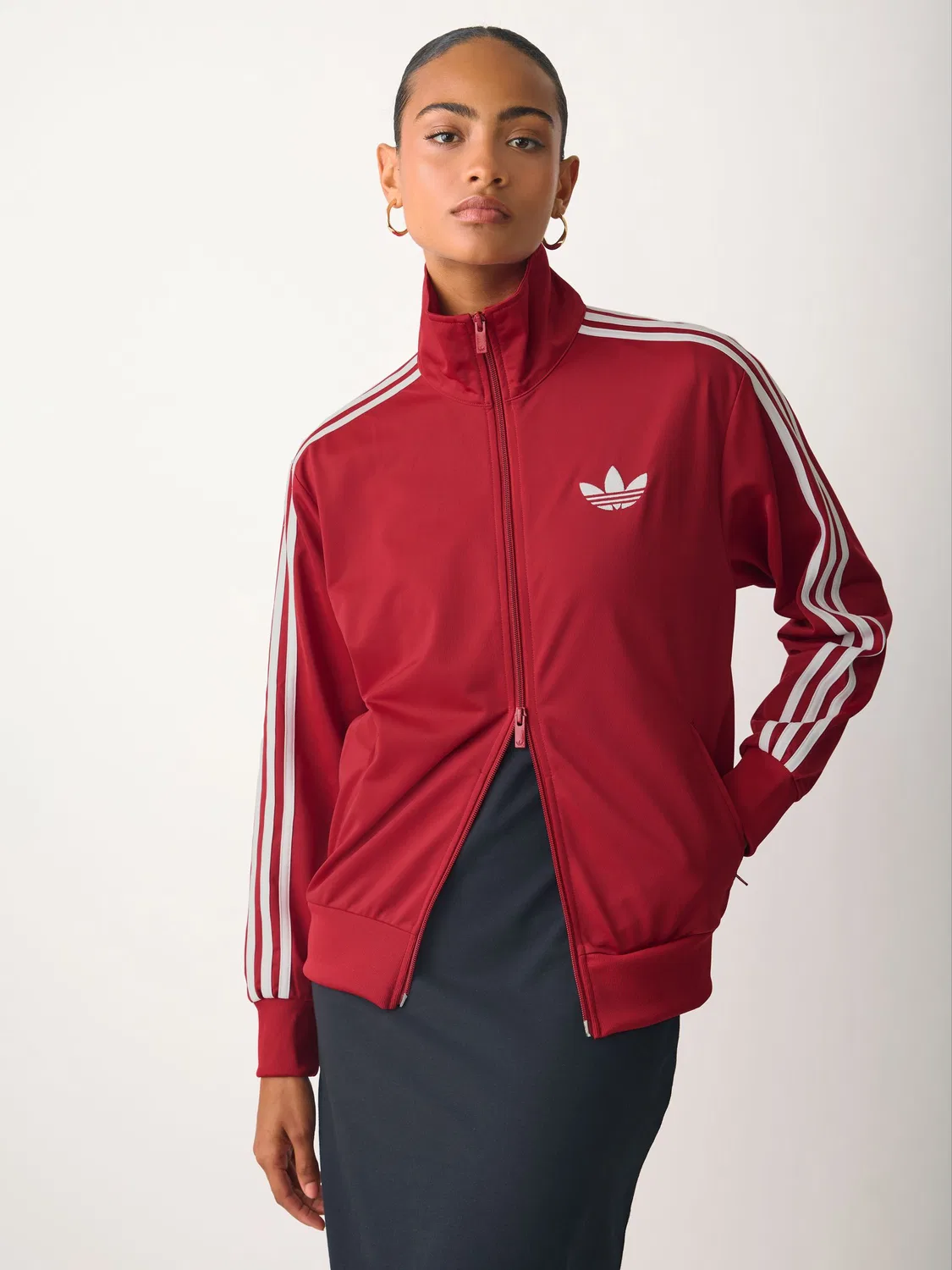 Толстовка Firebird Track Top Loose, adidas Originals, красный