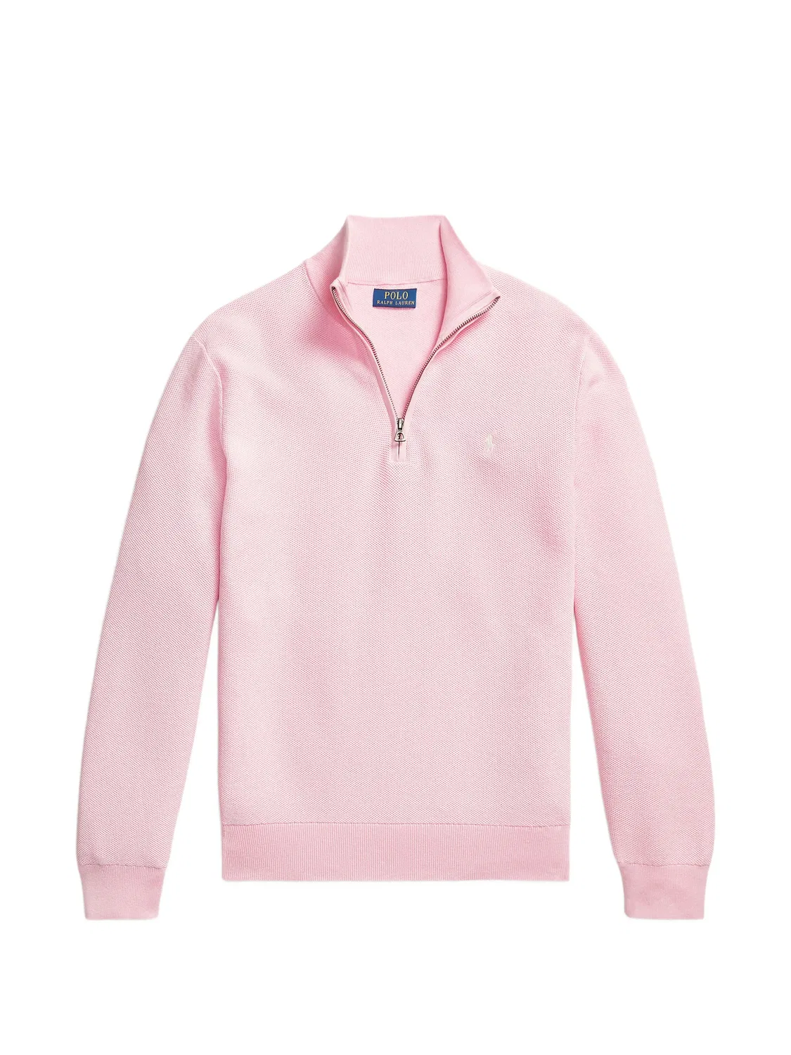Polo Ralph Lauren Хлопковый свитер с застежкой-молнией розовый