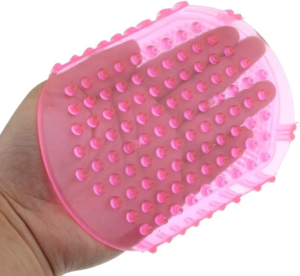 Массажная щетка для тела Silicone, 15x47 см, Розовый Unbekannt — фото 4