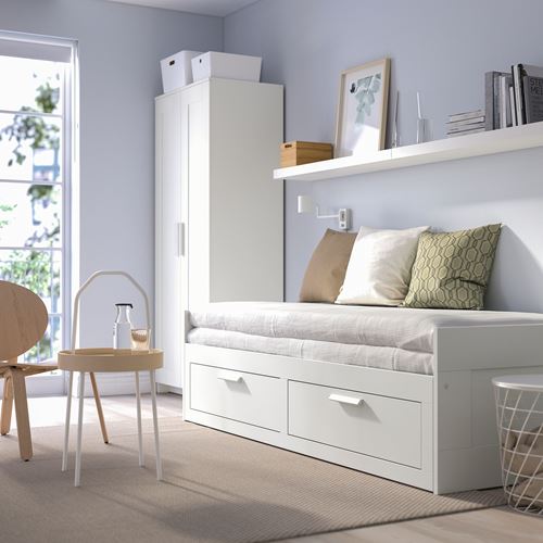 Детская кровать IKEA BRIMNES, 80х200 см, белый — фото 3