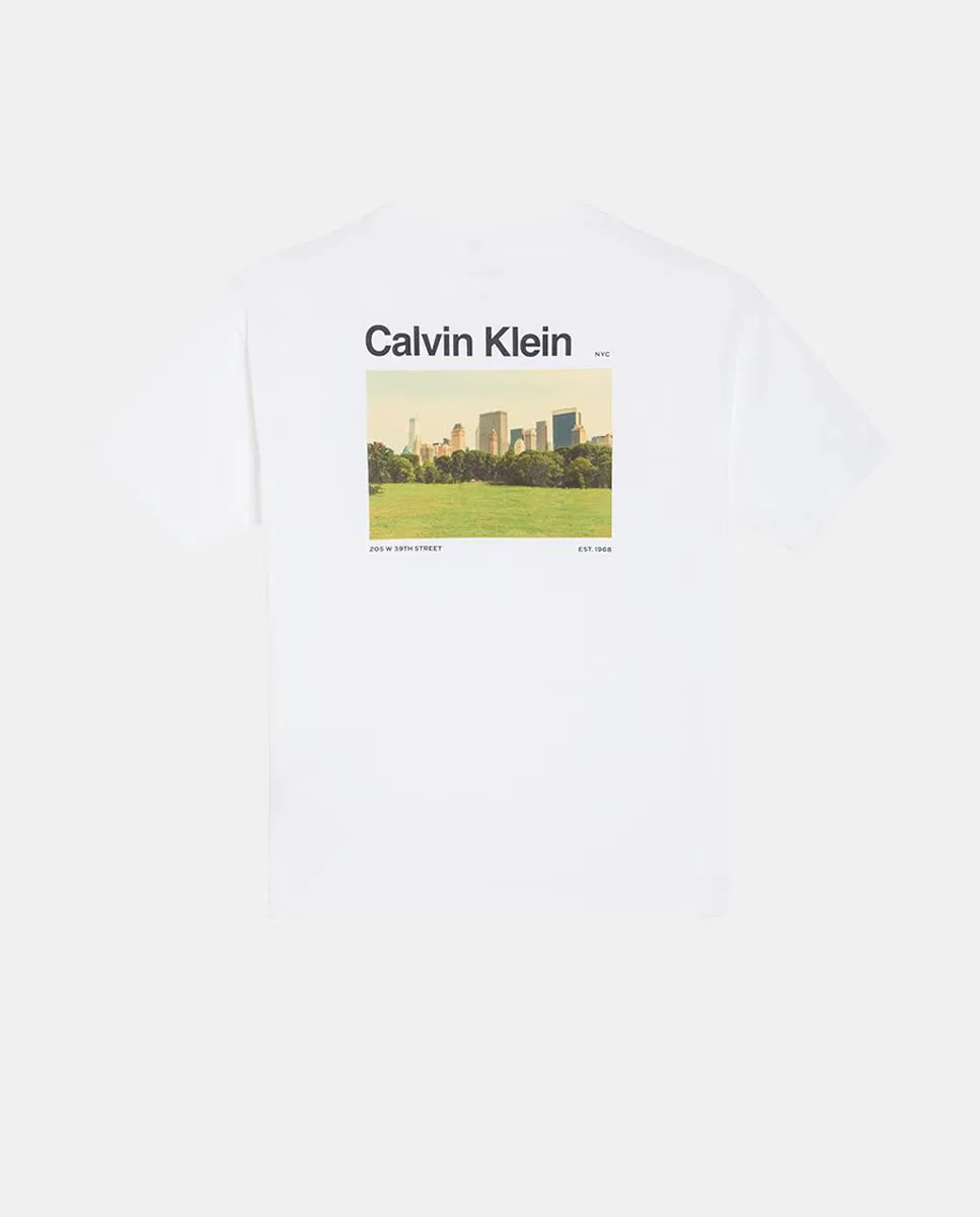 Детская футболка, Fit Relaxed, Calvin Klein, белый — фото 2