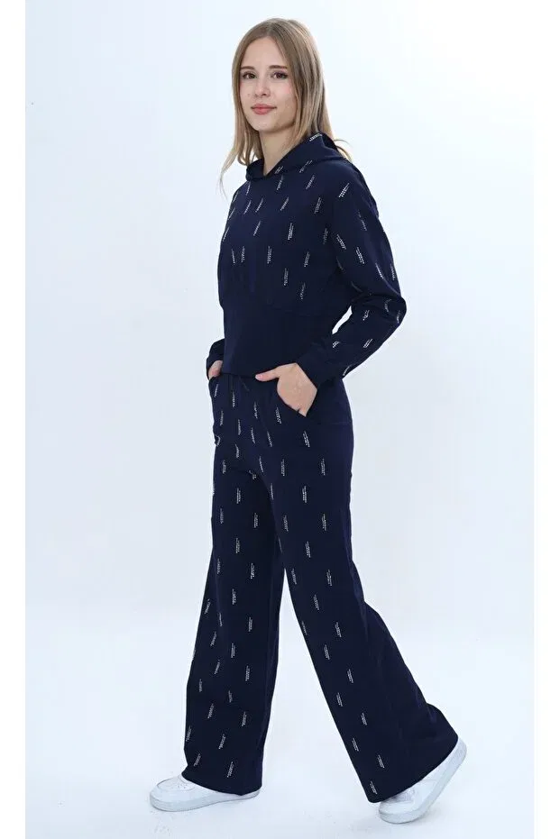 Детский комплект для девочек с вышивкой Toontoy, Navy Blue — фото 3