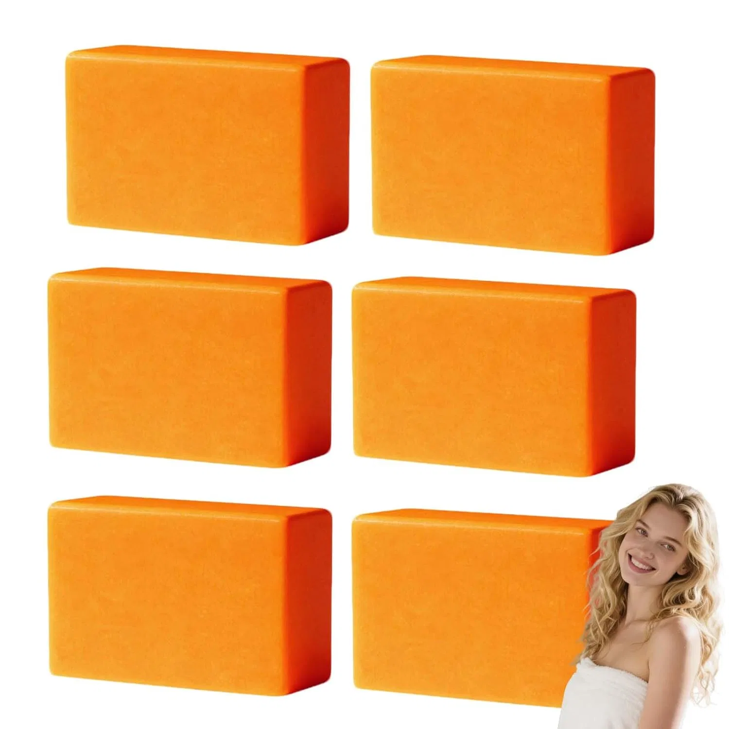 Твердое мыло дезодорирующее, Хурма, XUSHAOLUN, 6 шт, 100 г, 6PCS