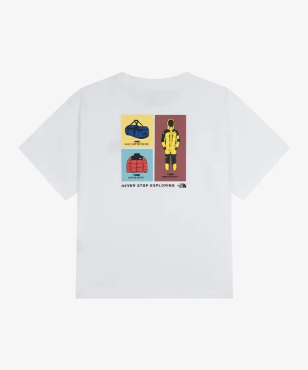 Футболка с эмблемой архив, The North Face Kids, белый