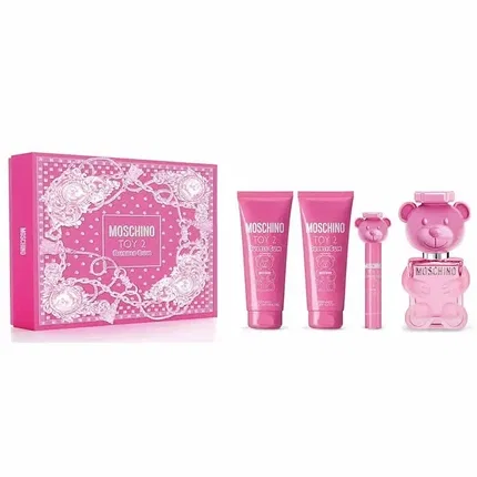 Туалетная вода Moschino Toy 2 Bubblegum, 100 мл, набор 4 предмета, Moschino
