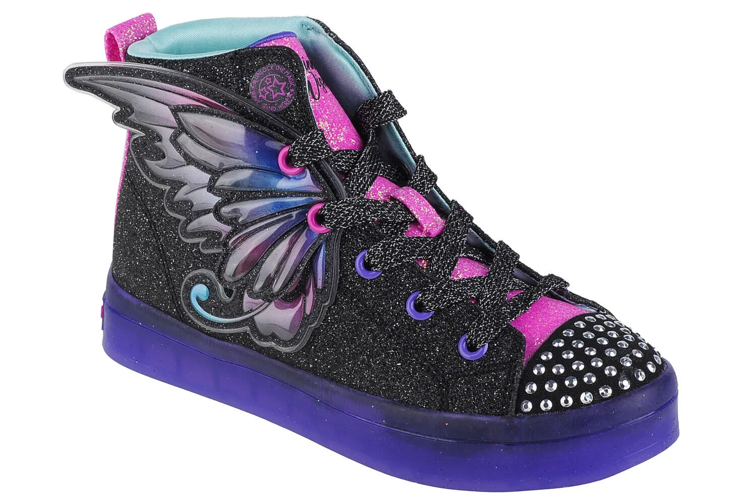 Детские высокие кроссовки с блестками Twinkle Wishes Skechers, Bunt