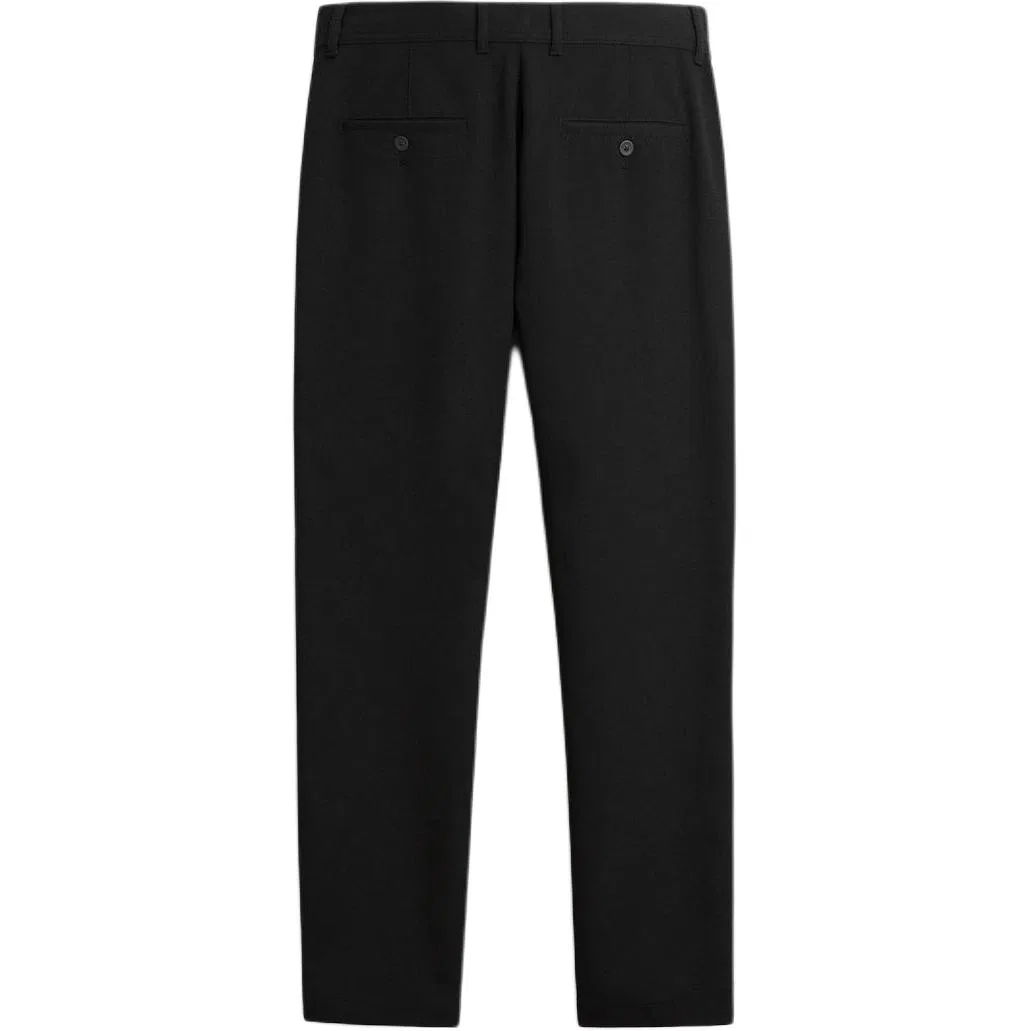 Мужские повседневные брюки умеренно-облегающего кроя Black ZARA, Черный — фото 3