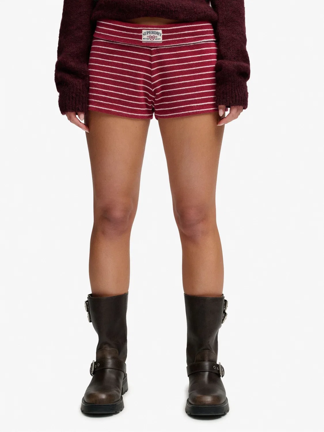 Шорты Athletic Essentials Fold Over Superdry, красный