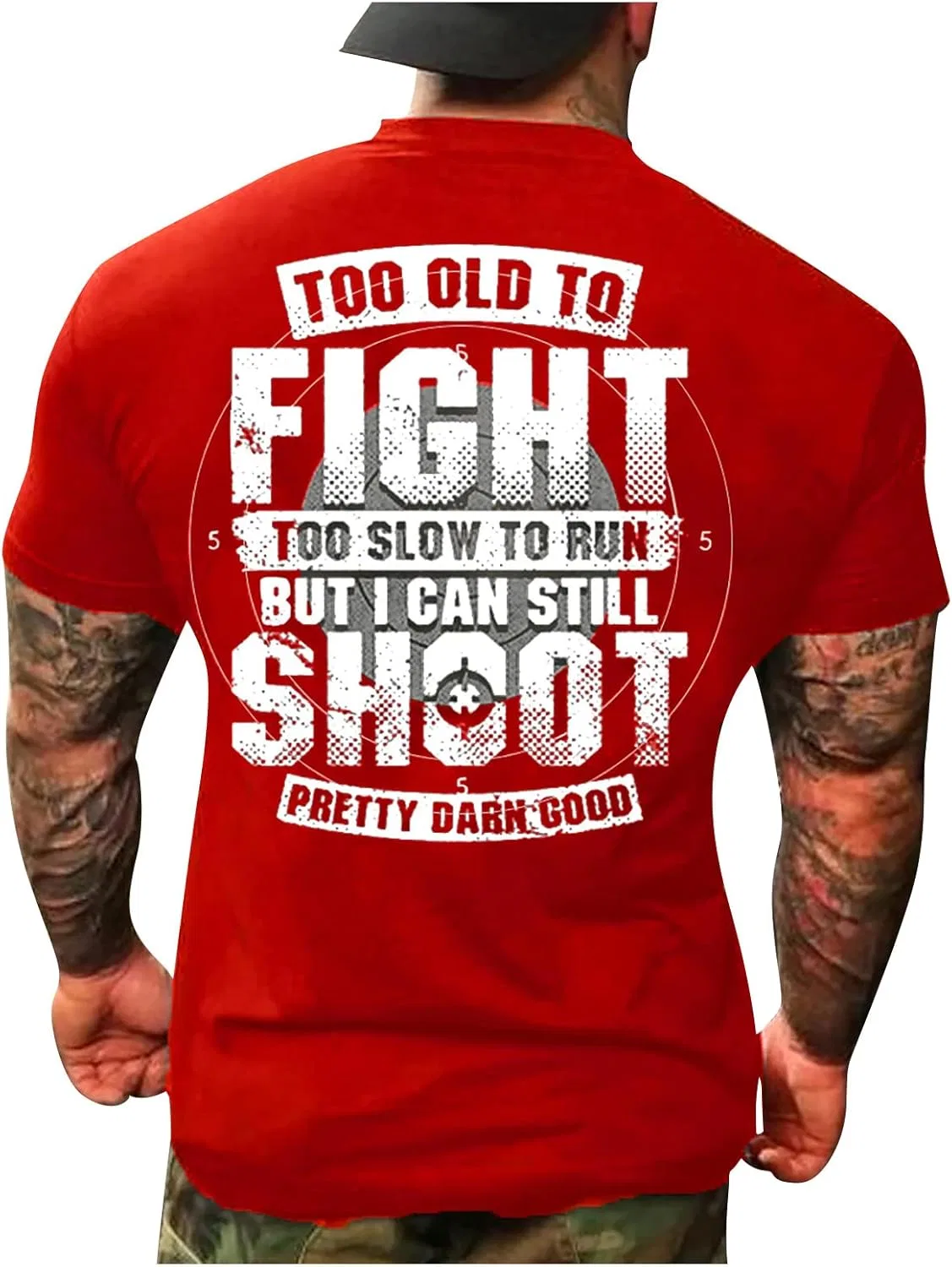 Мужская футболка с круглым вырезом Crew Neck Tee Top Generic, Red