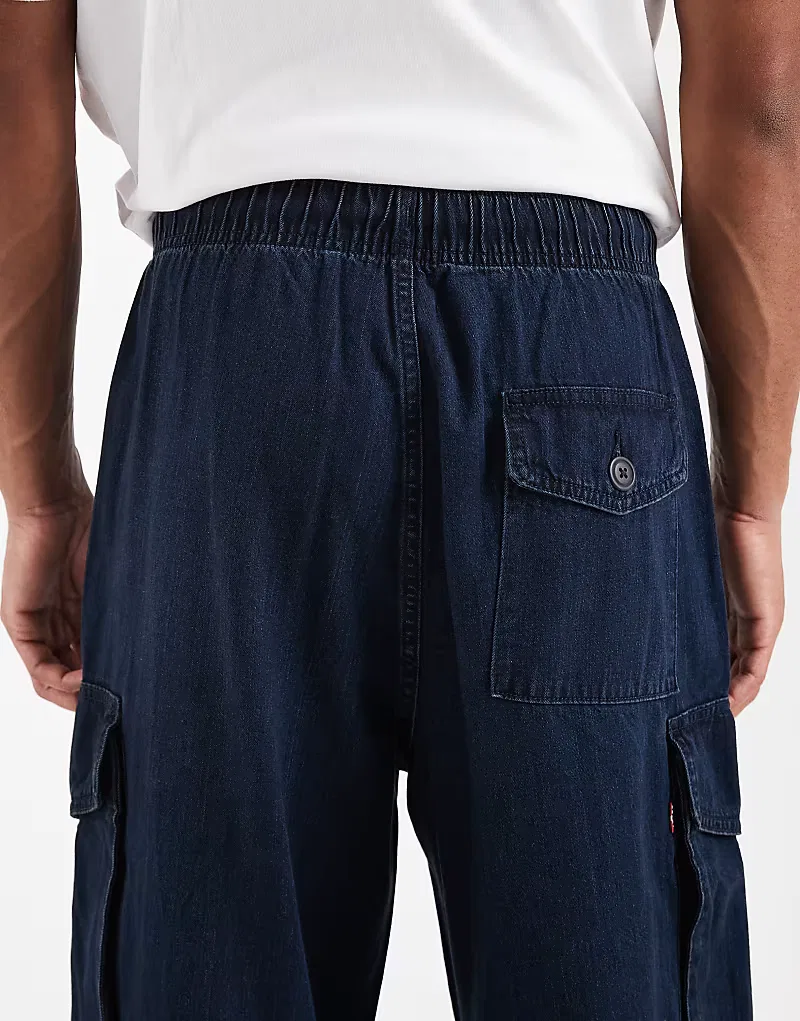 Широкие полевые брюки-карго Levi's индиго — фото 4