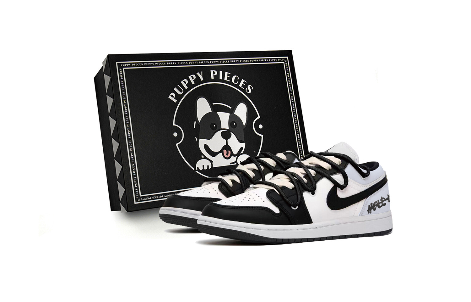

Кроссовки Air Jordan 1 Vintage Basketball Shoes Women's Low-top University Blue/Black/White, синий