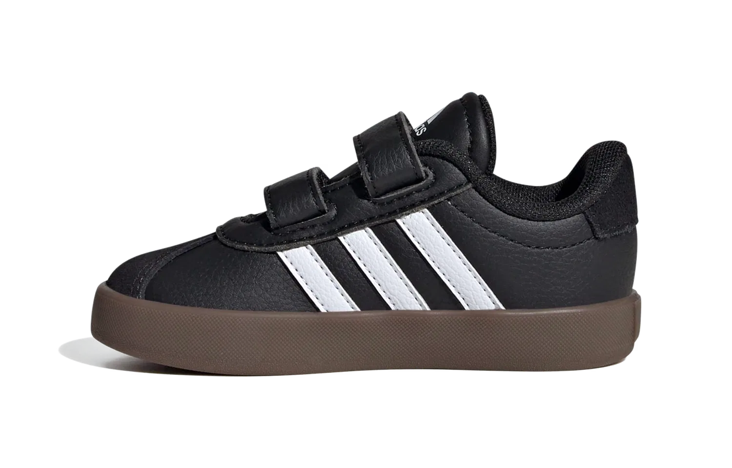 Детские полуботинки с липучкой Adidas, черный — фото 3