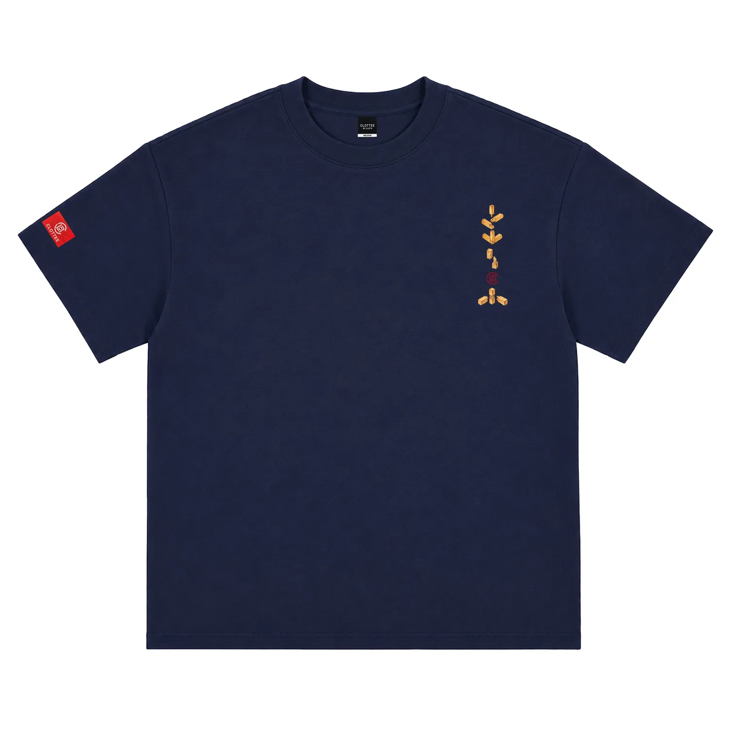 Детская футболка с круглым вырезом Navy Blue, T Shirts Unisex, CLOT