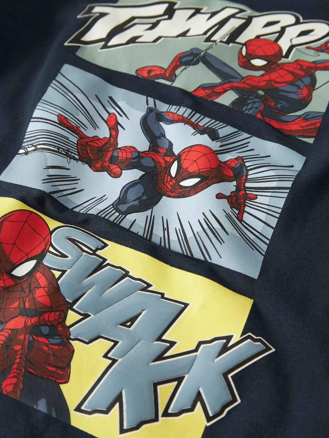 Футболка Name It NMMJARL SPIDER темно-синего и светло-голубого цвета — фото 3