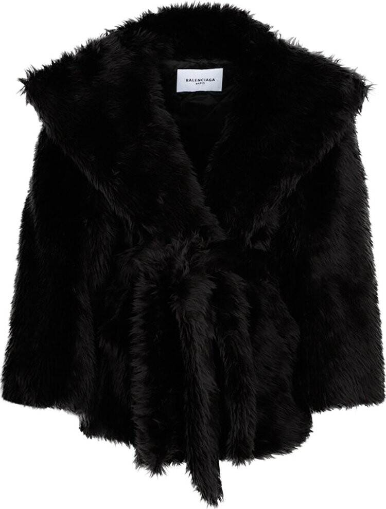 

Куртка Balenciaga Teddy Sleeve Jacket 'Black', черный