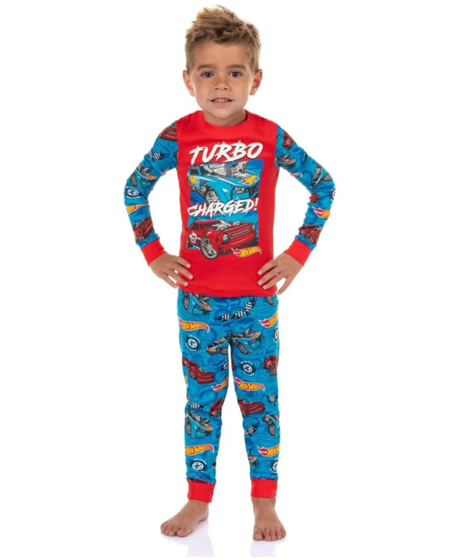 Комплект пижам с длинным рукавом Turbo Charged Hot Wheels, Red