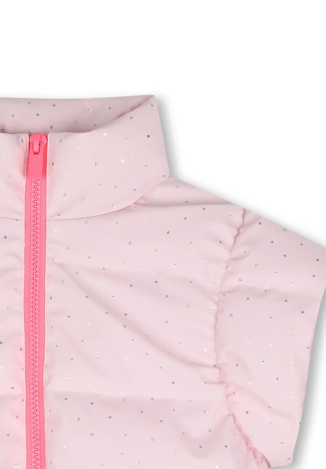 Пуховая куртка без рукавов для девочки - жилет Billieblush, Pink — фото 3