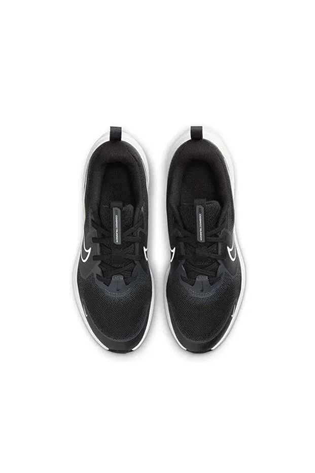Детские кроссовки для девочек на шнуровке Nike, Black/White — фото 4