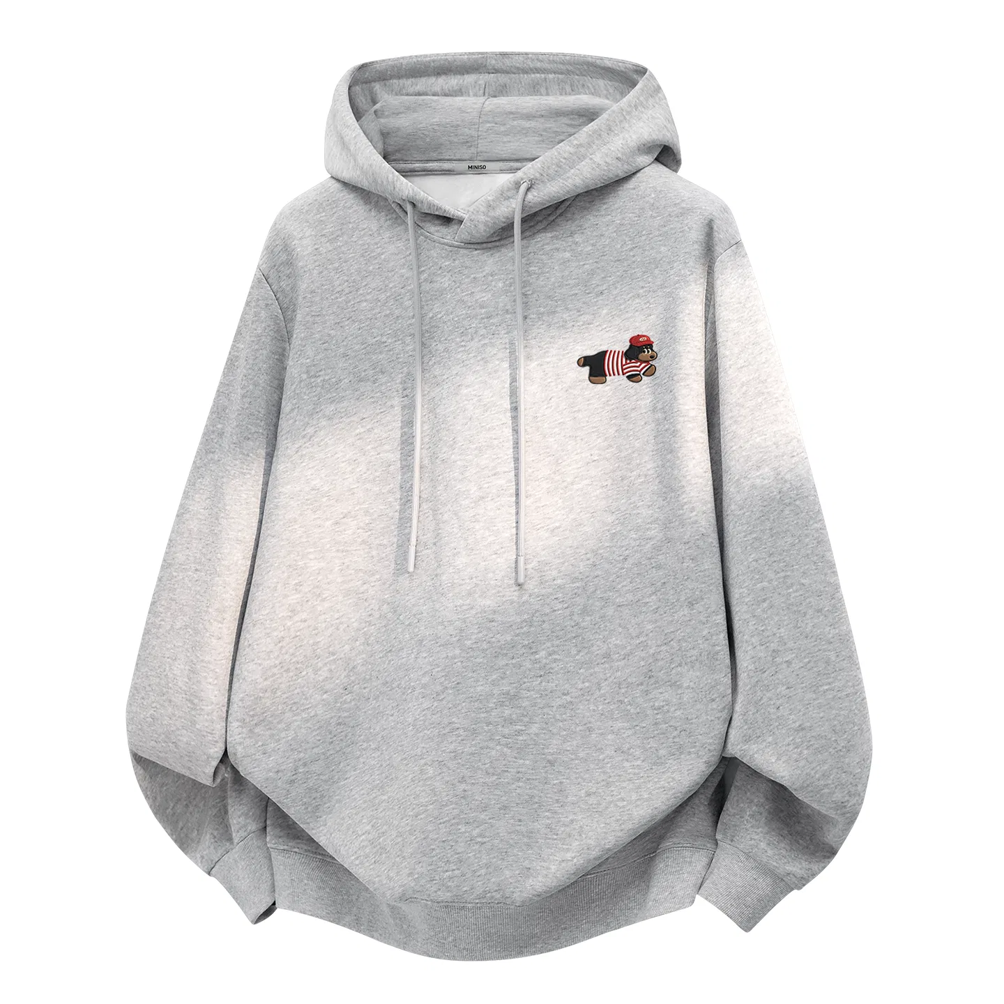 Детское худи без капюшона MINISO, Heather Gray