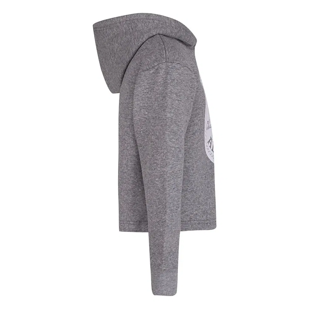 Худи Converse Kids Chuck Patch Crop, серый — фото 3