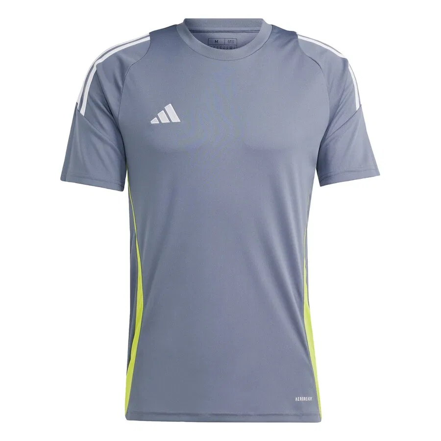 Футболка ADIDAS PERFORMANCE 'Tiro 24' серого цвета