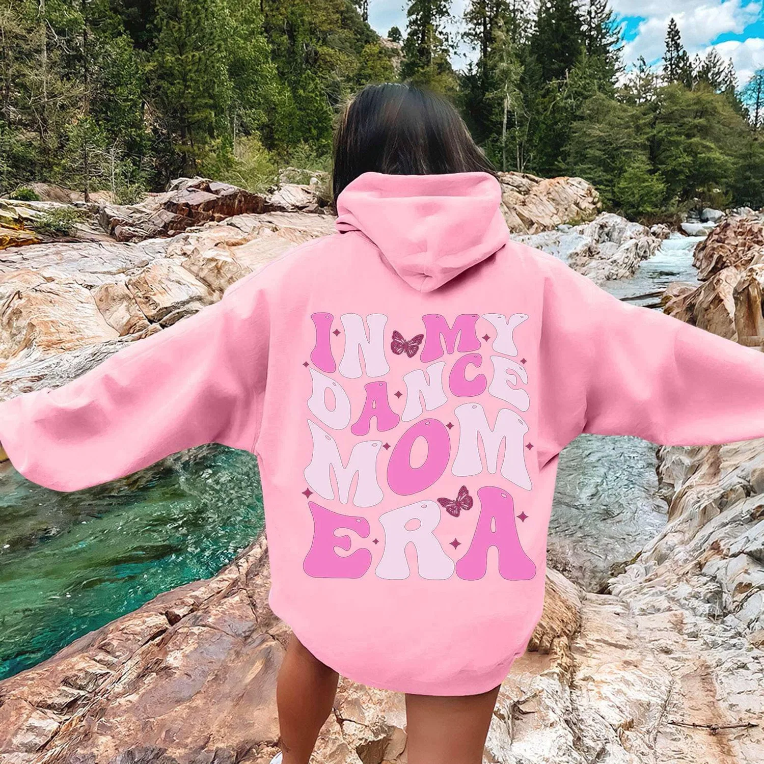 Женский худи с принтом Unisex Hooded Sweatshirt, 2-pink — фото 2
