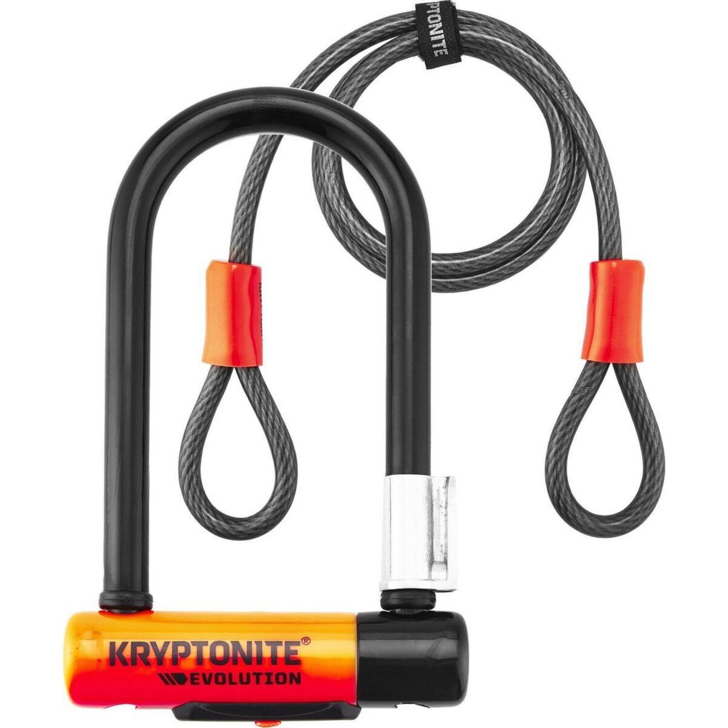 

Мини Замок Kryptonite Evolution Mini 7 с KryptoFlex, черный/оранжевый