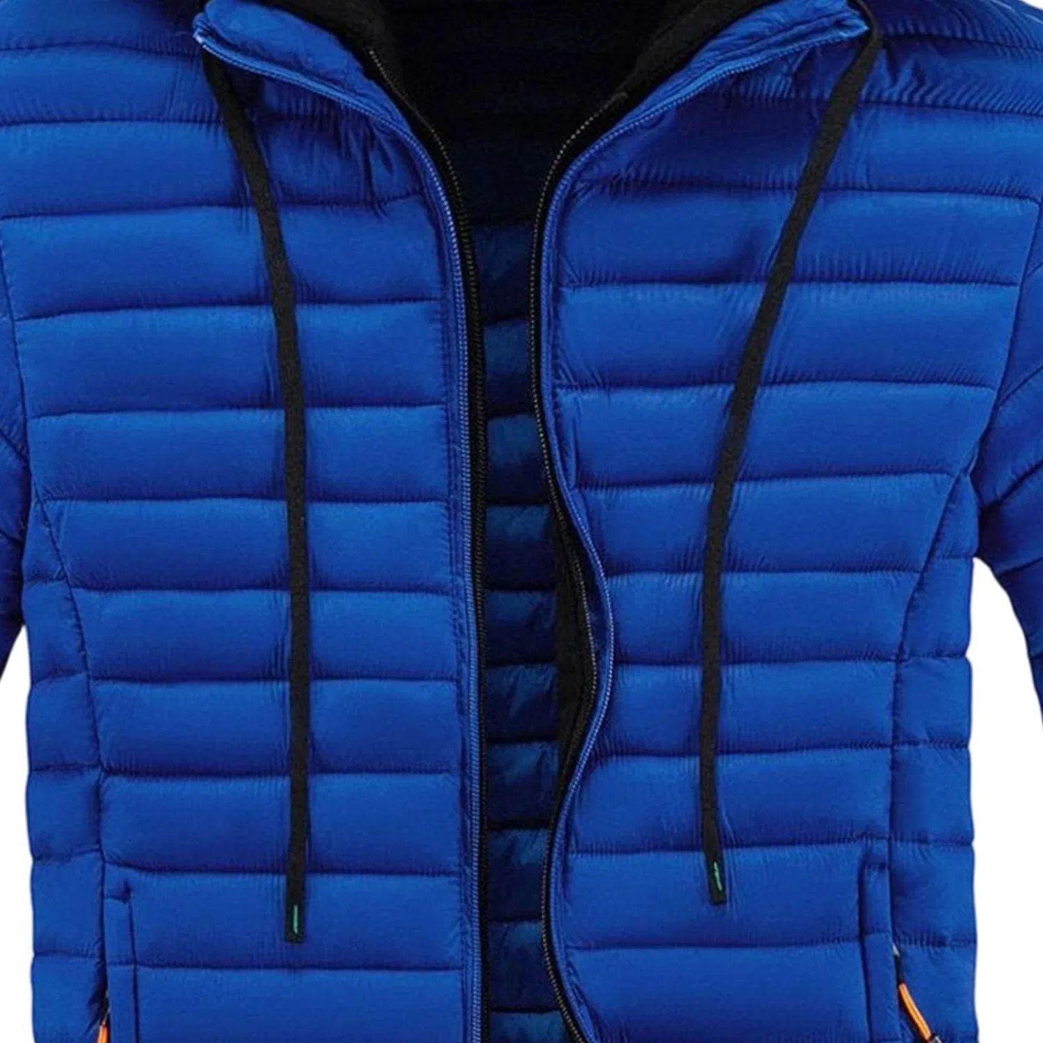 Мужская легкая пуховая куртка с капюшоном, Royal Blue — фото 4