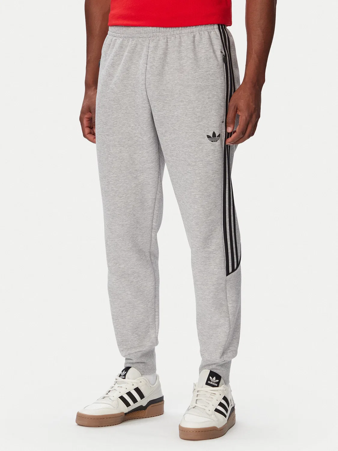 Мужские спортивные штаны стандартного кроя Spacer Teamgeist Cutline Cuffed Adidas, серый