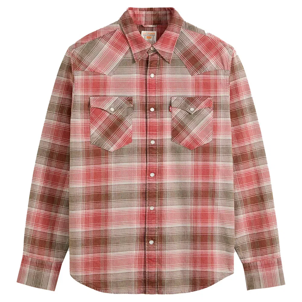 Мужская рубашка с длинным рукавом Barstow Western Levi's, Red — фото 3