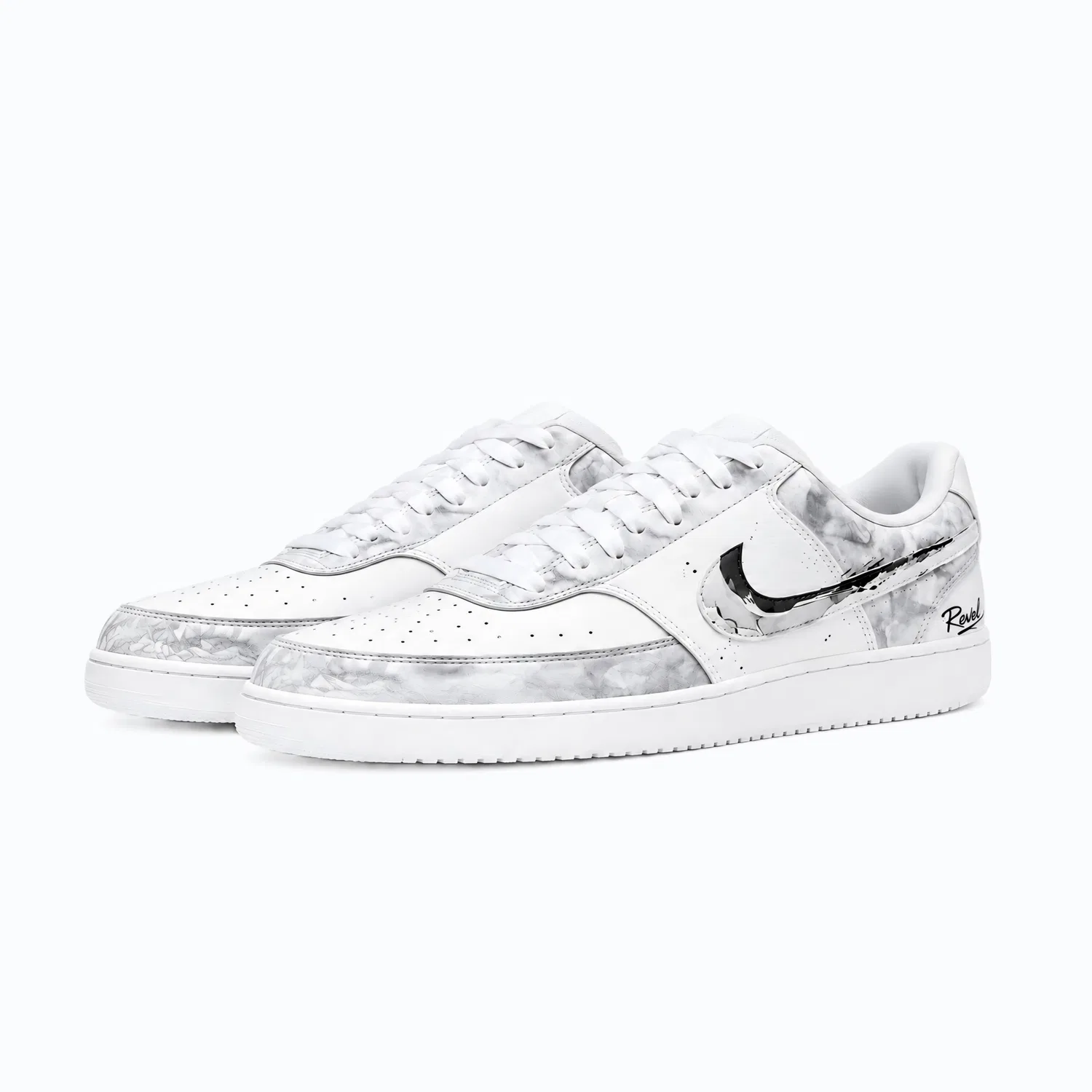 Детские кроссовки для скейтбординга низкие Nike Court Vision 1, Smoke Gray — фото 4